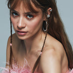 Double Princess Semita ear cuff profil görünüm – deliksiz kullanım, modern ve zarif