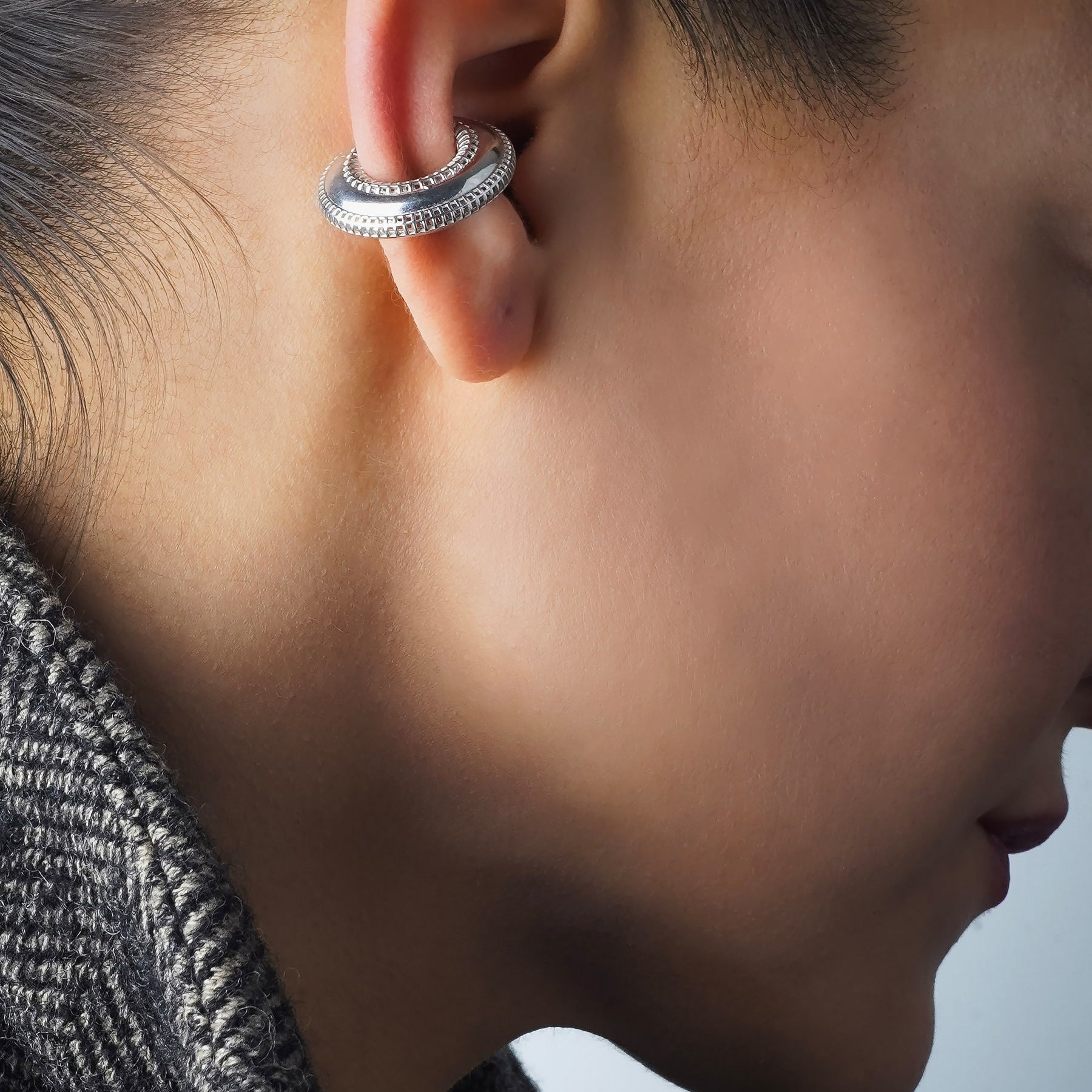 pacal eclipse ear cuff minimal sofistike kıkırdak küpe