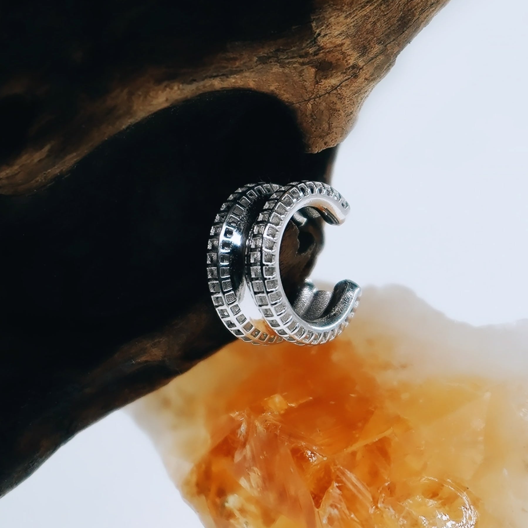 pacal ear cuff kıkırdak küpe 925 gümüş – minimal tasarım