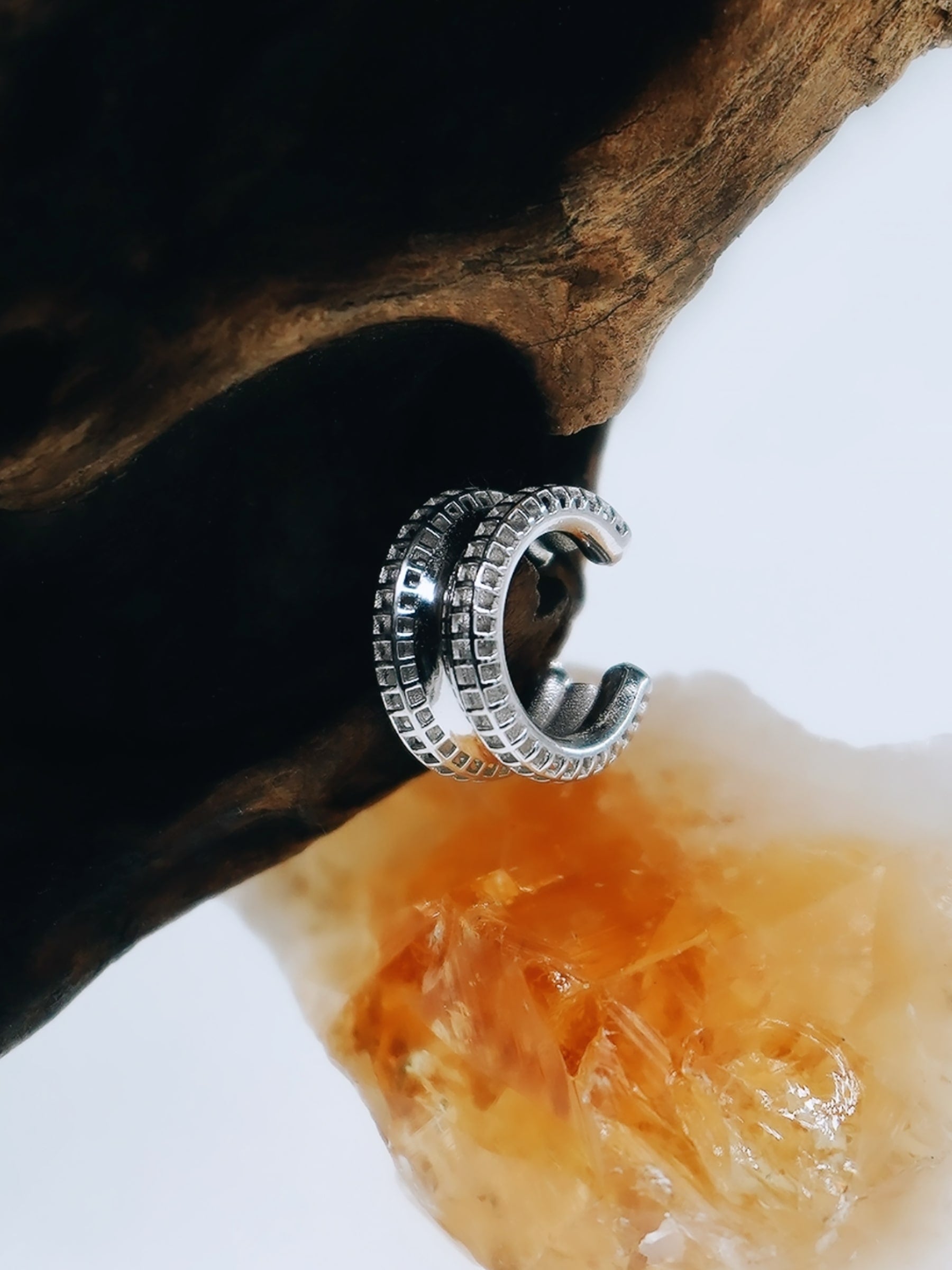 pacal ear cuff kıkırdak küpe 925 gümüş – minimal tasarım