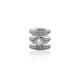 Erchie ear cuff beyaz taşlı – 925 ayar gümüş rodyum kaplama deliksiz kıkırdak küpesi, 13×15 mm