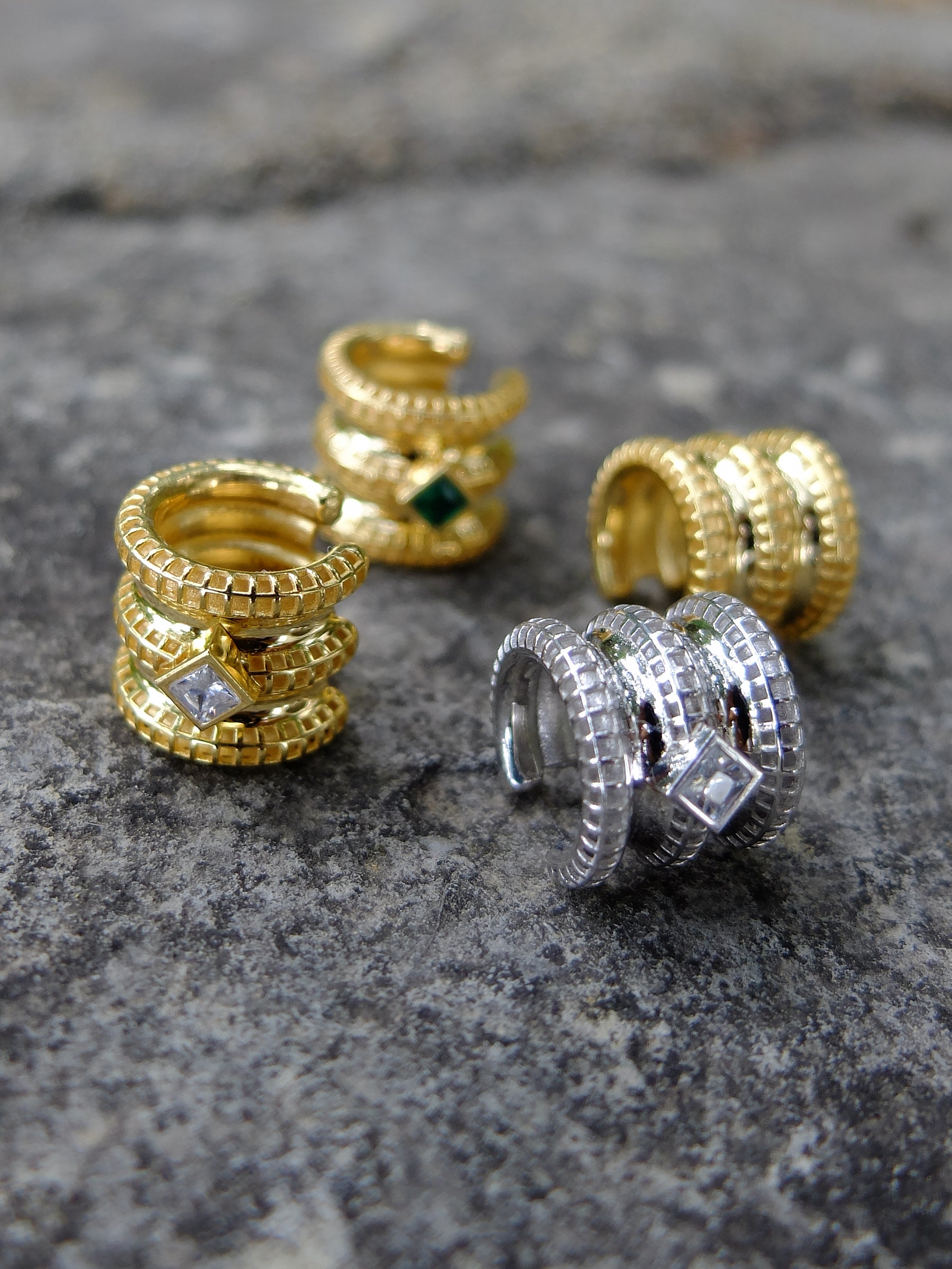 Erchie ear cuff ayarlama – nazikçe sıkıştırılan deliksiz kıkırdak küpesi