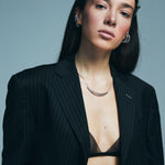 Maxi Luki ear cuff üstten görünüm – 925 gümüş