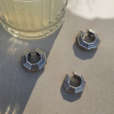 Octavia Earrings - Rhodium Plated 925 Sterling Silver