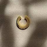 Parlak Luki Kıkırdak Küpesi - Altın Kaplama Gümüş