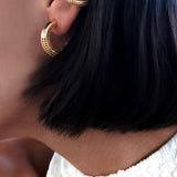 25mm Luki Hoop Earrings - 14K Gold Vermeil