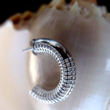 25mm Luki Hoop Earrings - 925 Sterling Silver