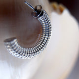 25mm Luki Hoop Earrings - 925 Sterling Silver