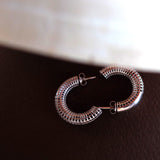 25mm Luki Hoop Earrings - 925 Sterling Silver