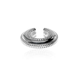 Eclipse Ear Cuff - Rhodium Plated 925 Sterling Silver 