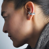Eclipse Ear Cuff - Rhodium Plated 925 Sterling Silver 