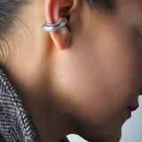 Eclipse Ear Cuff - Rhodium Plated 925 Sterling Silver 