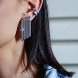 Elba Ear Cuff - Rhodium Plated 925 Sterling Silver