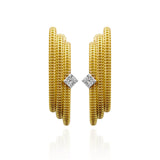 Furore Earrings - 14K Gold Vermeil - Green Zircon Stone