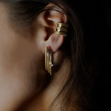 Furore Earrings - 14K Gold Vermeil - Green Zircon Stone