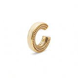 Hola Aura ear cuff – butter yellow enamel, 14K gold-plated 925 sterling silver cartilage earring