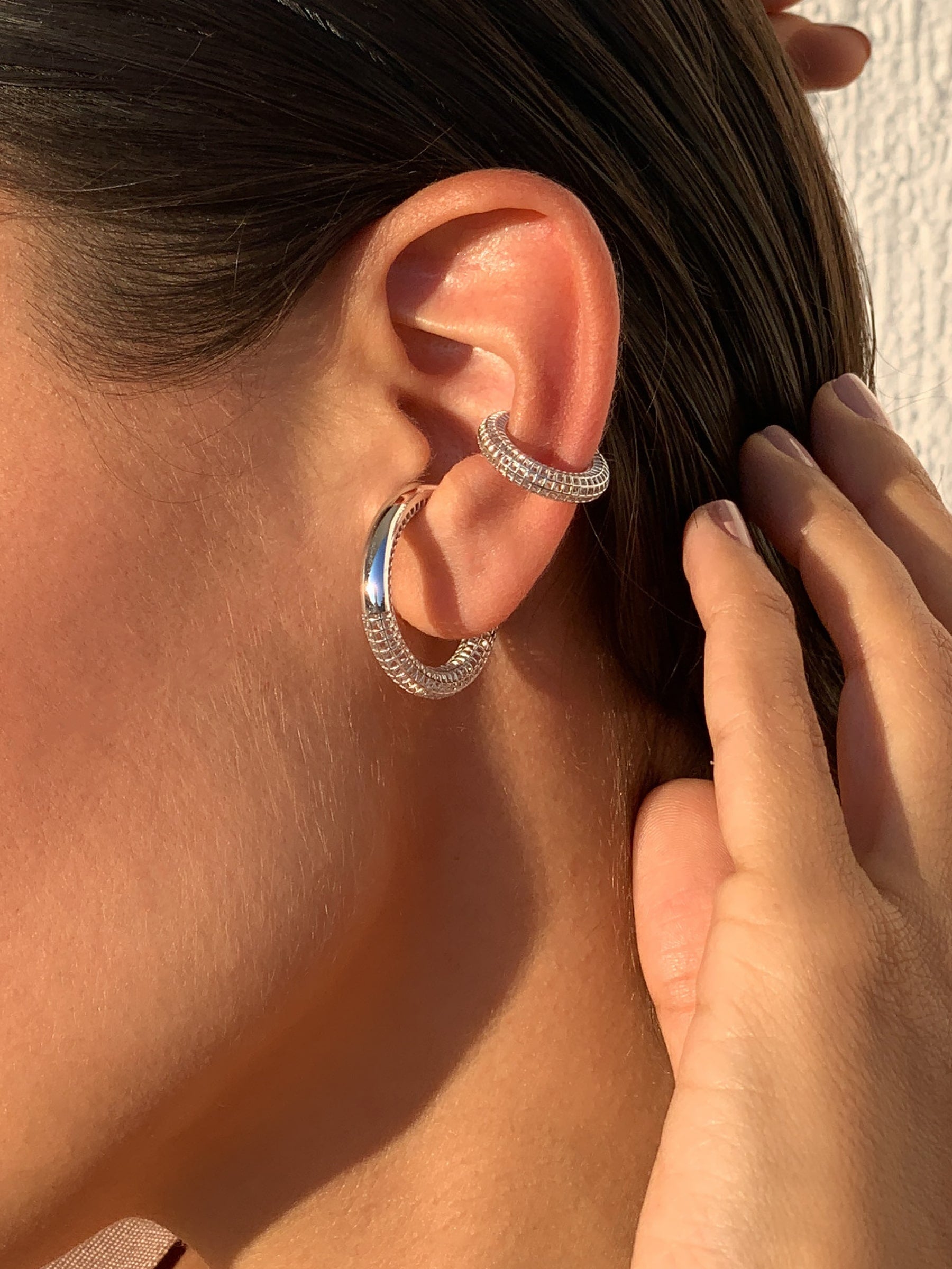 pacal luki ear cuff modern erkek kıkırdak küpesi
