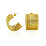 Minorka Hoop Earrings - 14K Gold Vermeil
