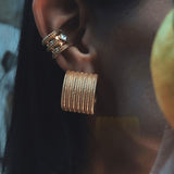Minorka Hoop Earrings - 14K Gold Vermeil