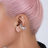Octa Ear Cuff – 925 Ayar Gümüş Rodyum Kaplama