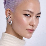 Octa Earrings - Rhodium Plated 925 Sterling Silver