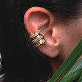 14 Carat Gold Plated Silver Ear Cuff - Erchie