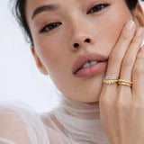 Princess Semita Stacking Ring - 14K Gold Vermeil