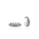 Princess Semita Ear Cuff - Rhodium Plated 925 Sterling Silver