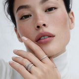 Princess Semita Yüzük - Rodyum Kaplama 925 Ayar Gümüş