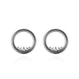 Princess Semita Earrings - Rhodium Plated 925 Sterling Silver