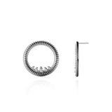Princess Semita Earrings - Rhodium Plated 925 Sterling Silver