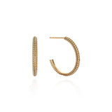 Semita Hoop Earrings - 14K Gold Vermeil