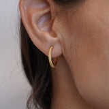 Semita Hoop Earrings - 14K Gold Vermeil