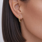 Semita Hoop Earrings - 14K Gold Vermeil