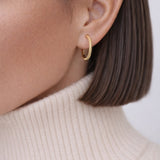 Semita Hoop Earrings - 14K Gold Vermeil