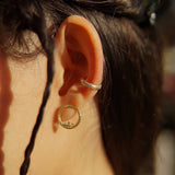 Semita Renkli Mineli 3'lü Ear Cuff Set I