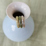 Semita Renkli Mineli 3'lü Ear Cuff Set II