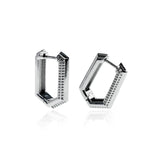 Trilux Earrings - Rhodium Plated 925 Sterling Silver