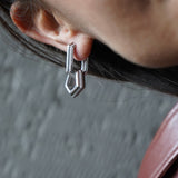 Trilux Earrings - Rhodium Plated 925 Sterling Silver