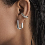 Trilux Earrings - Rhodium Plated 925 Sterling Silver