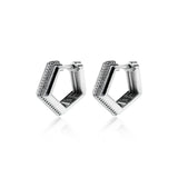 Verta Huggie Küpe - 925 Ayar Gümüş
